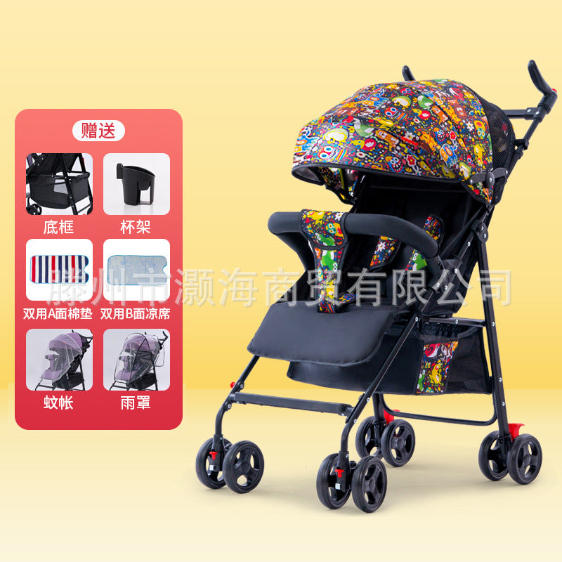 Ultra Light and Portable Baby Stroller Designed to Sit and Lie Simple Yet Functional