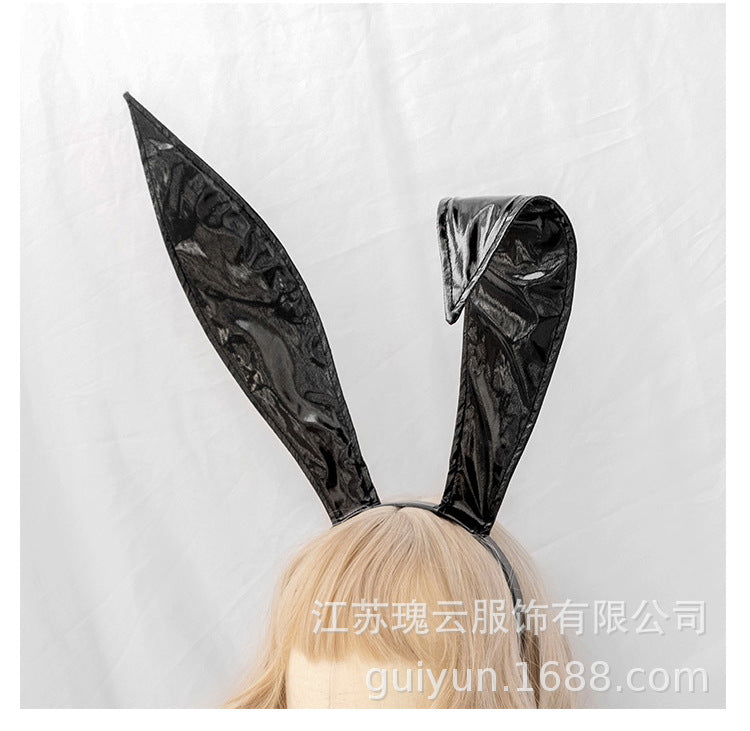 Sexy Lingerie Sexy Patent Leather Bunny Girl Pure Desire Tight Bag Buttocks Nightclub Queen Flirt Leather Skirt Passion Suit Female