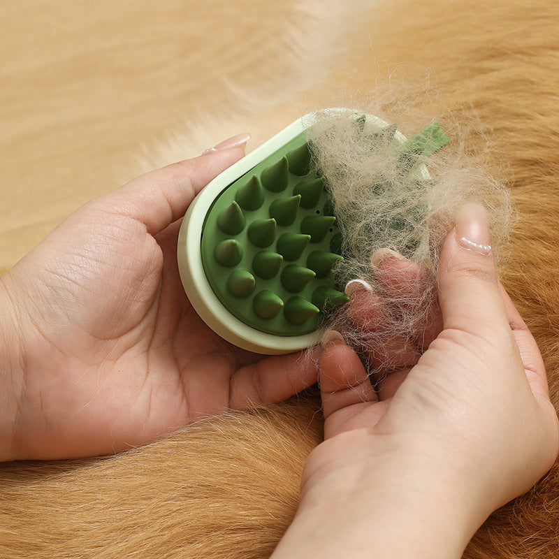 Pet  Friendly Hair Remover Soft Silicone Handheld Comb for Dogs and Cats Perfect for Bath Shower Shampooing and Gentle Massage