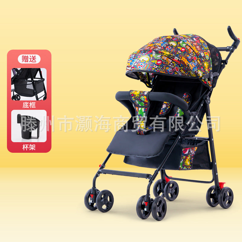 Ultra Light and Portable Baby Stroller Designed to Sit and Lie Simple Yet Functional