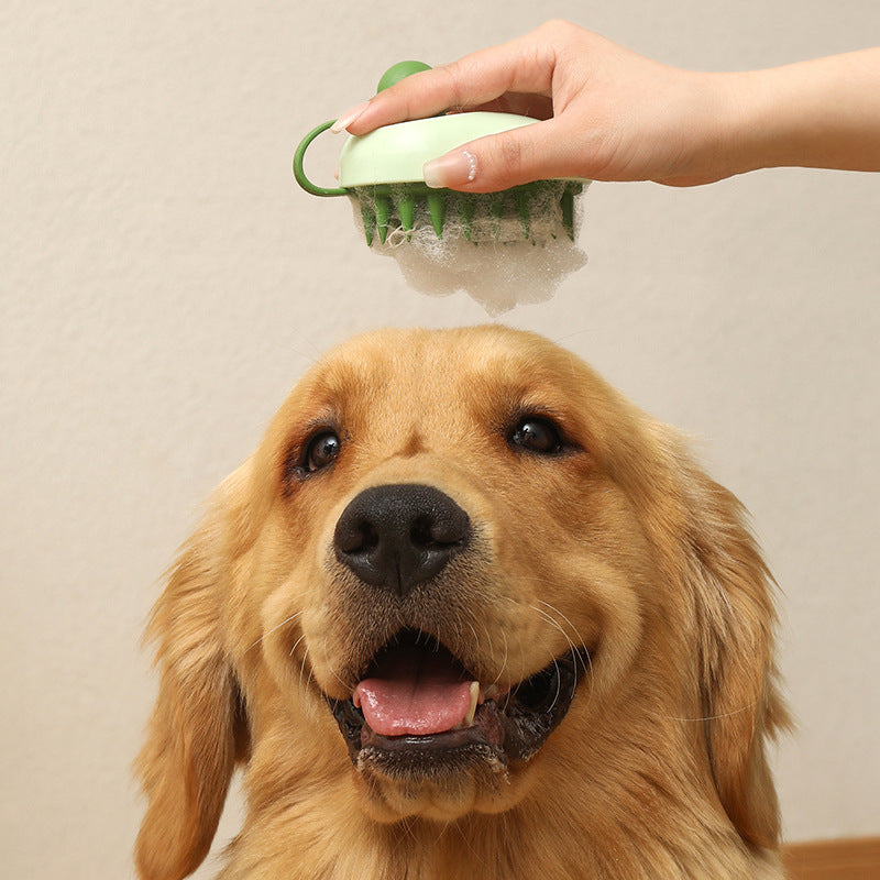 Pet  Friendly Hair Remover Soft Silicone Handheld Comb for Dogs and Cats Perfect for Bath Shower Shampooing and Gentle Massage