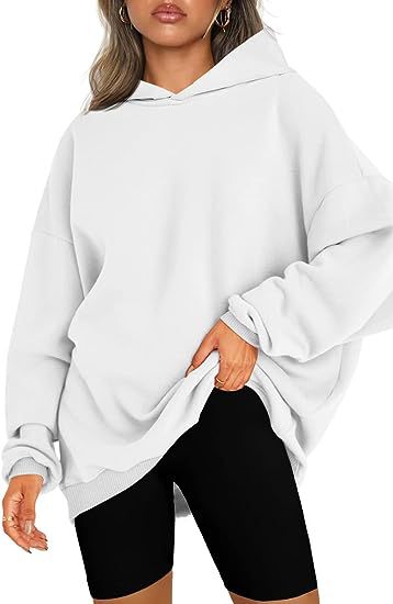 Women's Oversized Hooded Pullover: Comfortable Workout Sweatshirts