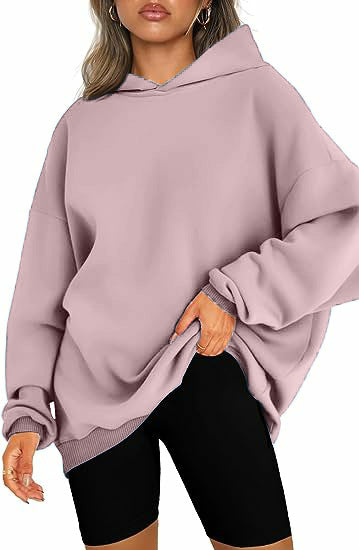 Women's Oversized Hooded Pullover: Comfortable Workout Sweatshirts