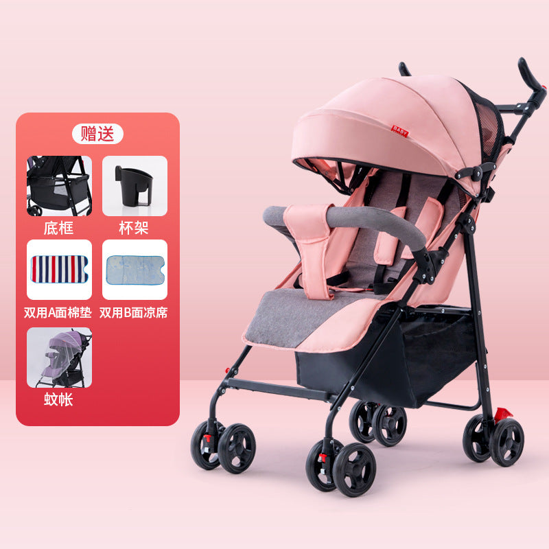 Ultra Light and Portable Baby Stroller Designed to Sit and Lie Simple Yet Functional