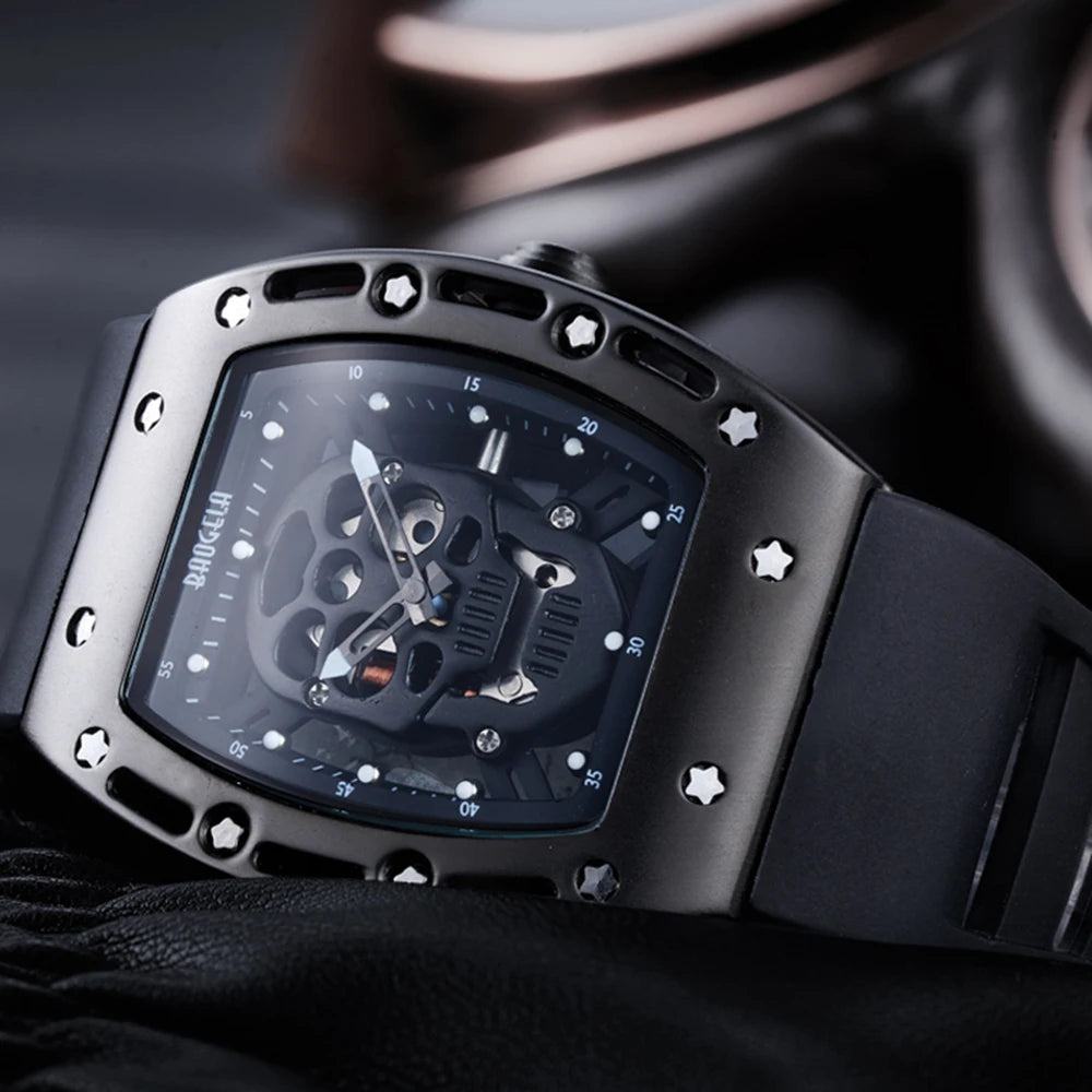 BAOGELA Pirate Skull Men Watch A Bold Statement of Style Durability and Adventure