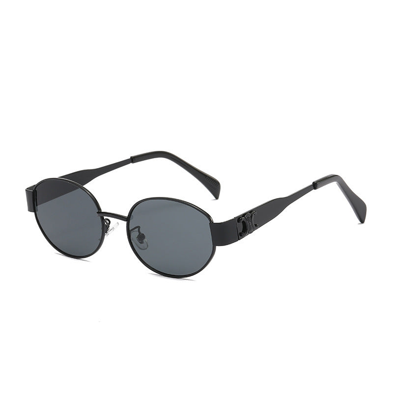 Rock Your Look Punk Style Retro Oval Metal Sunglasses for Timeless Cool and Vintage Vibes