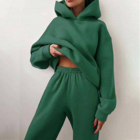 Women's Casual Outfits Hooded Sweater Two-piece Suit Clothes Hoodie Tracksuit