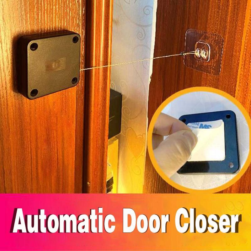 Seamless Security Solution Automatic Soft Close Door Closer for Sliding Glass Doors Punch Free Installation Adjustable Tension Control