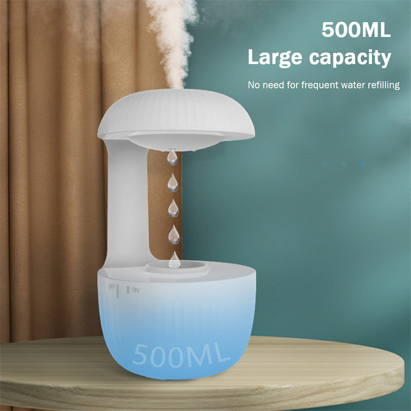 Mute Countercurrent Humidifier Levitating Water Anti-gravity Air Humidifier Drops Cool Mist Maker Fogger Relieve Fatigue