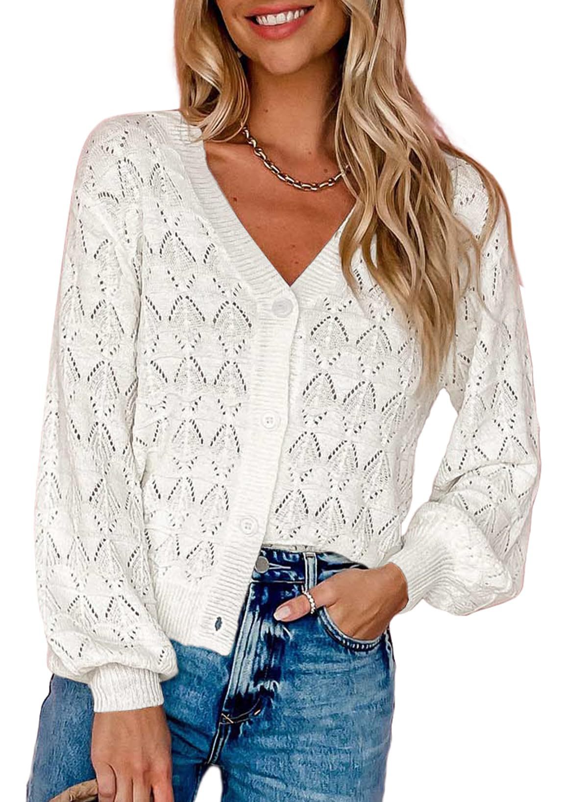 Short Cardigan Knitted Sweater for Women - Autumn/Winter