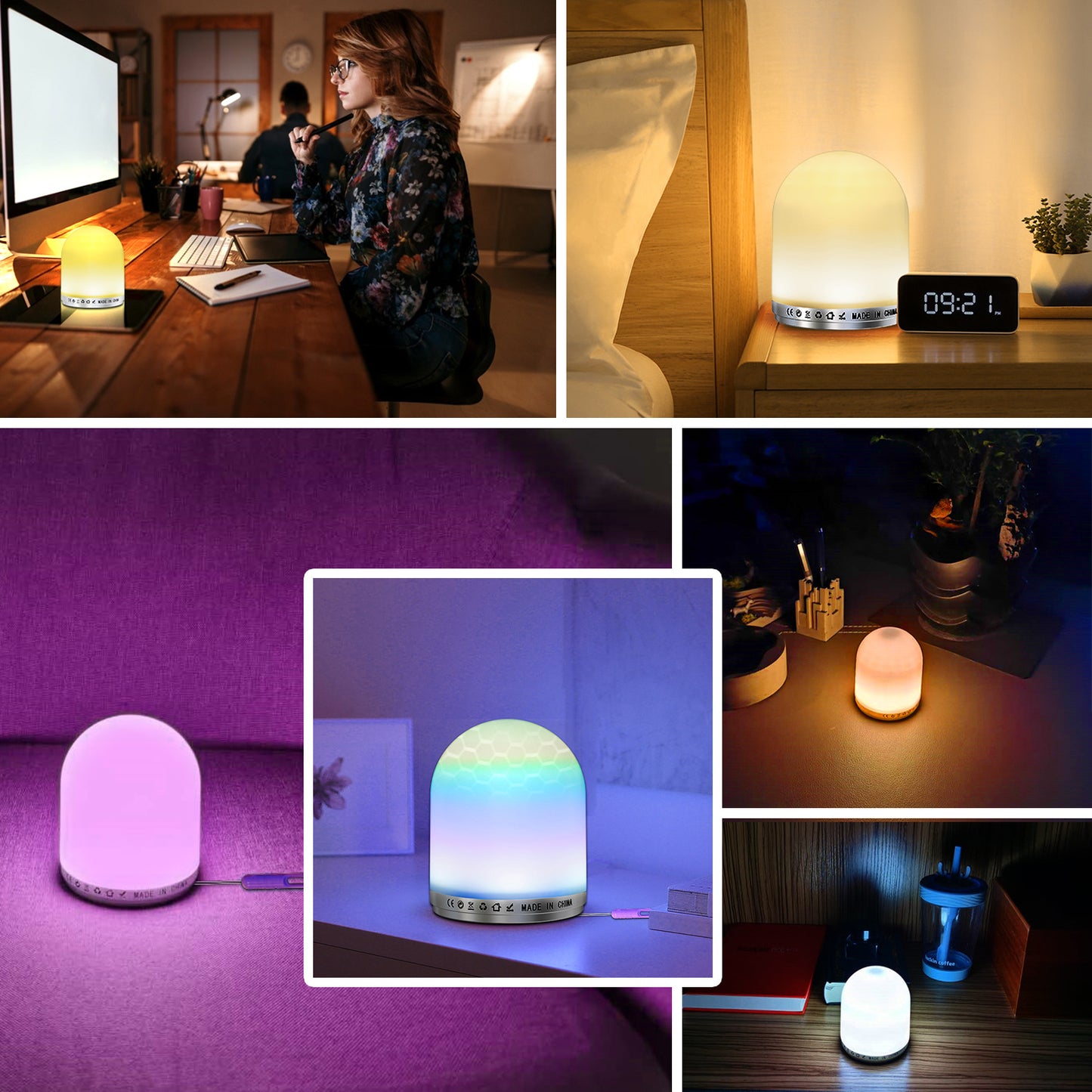 With Remote Control RGB Night Light LED Colorful Color Changing Multi-function