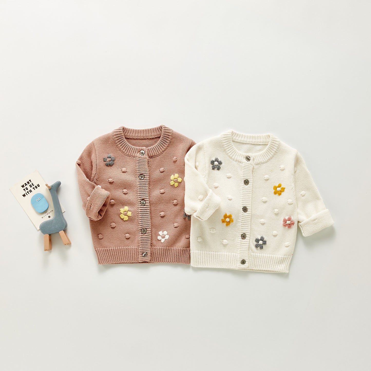 Infant Baby Knitted Cardigan Coat Cotton