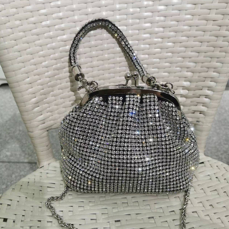 Exquisite Rhinestone Full Diamond Encrusted Handbag Glamour and Luxury Combined