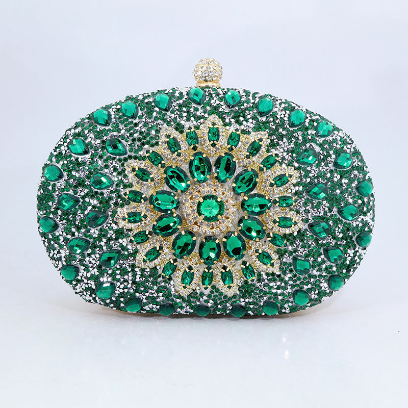 Sunflower Radiance New Diamond Evening Bag for Women Cheongsam Formal Dress