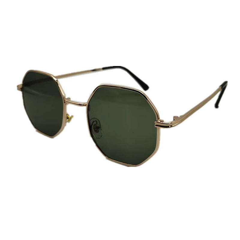 Timeless Elegance Classic Vintage Metal Multilateral Sunglasses for a Touch of Retro Charm