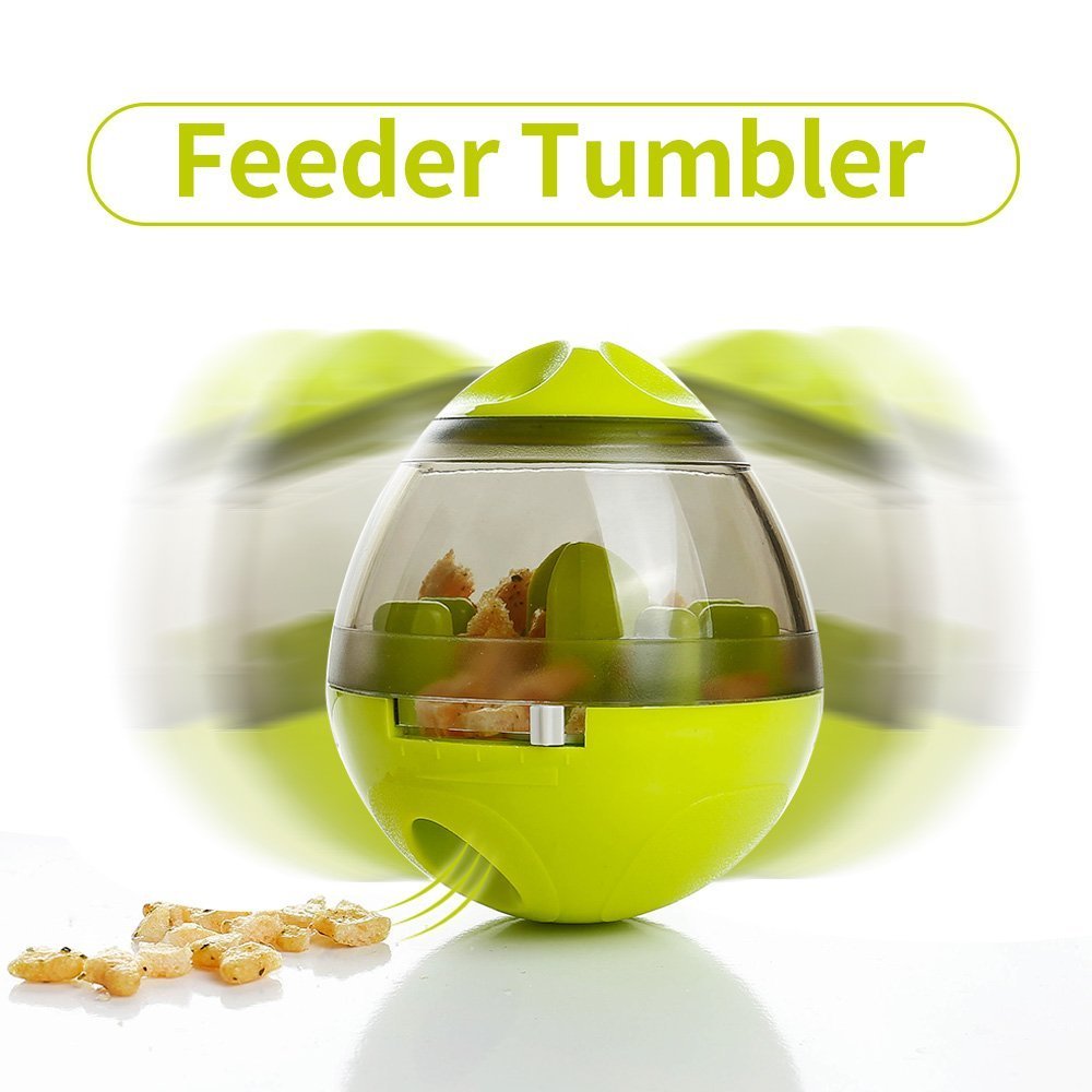 Puppy Feeder Dispenser Bowl Toy Leak Food Interactive Dog Food Balls Tumbler Pet Tumbler Feeder Food Automatic Dispenser Bowl Interactive Balls