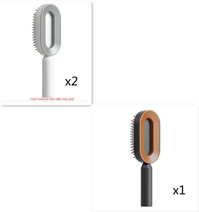 One-key Cleaning Hair Loss Airbag Massage Scalp Comb Anti-Static Hairbrush Self Cleaning Hair Brush For Women