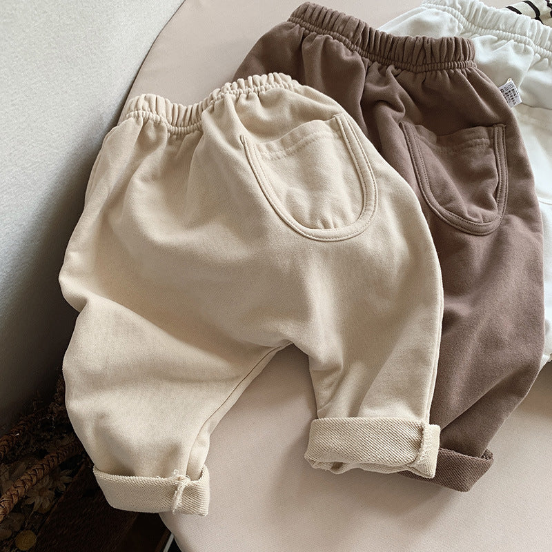 Keep Your Little Ones Comfy and Stylish with Our Children Simple Casual Loose Pants Ideal for Everyday Adventures