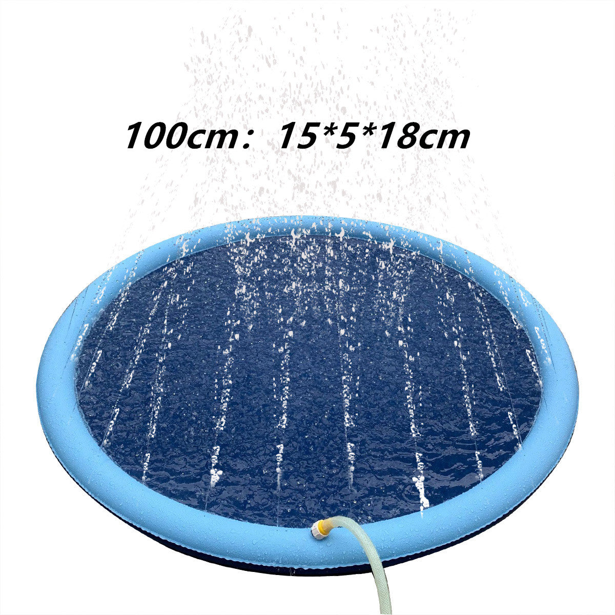 Splash Pad Fun Non Slip Outdoor Water Play Mat for Kids and Pet Dogs Perfect for Summer Backyard Fun