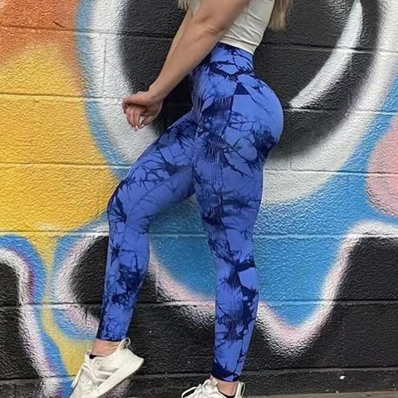 Vibrant Vibes Tie Dye Leggings for Women Fitness and Yoga Workouts