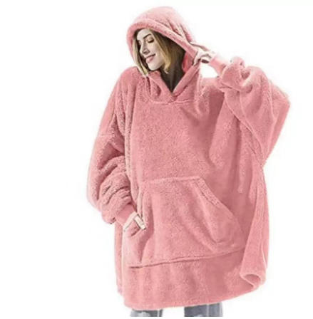 Wearable Blanket Hoodie: Comfortable and Cozy with Big Pocket