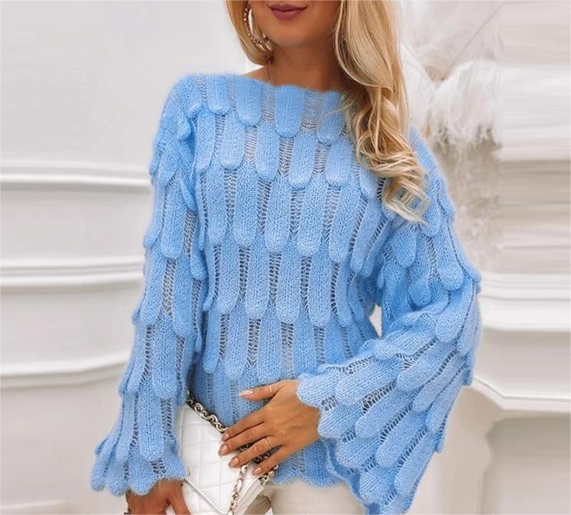 Elegantly Knitted Sweaters Embrace Autumn and Winter in Style with Women Clothing