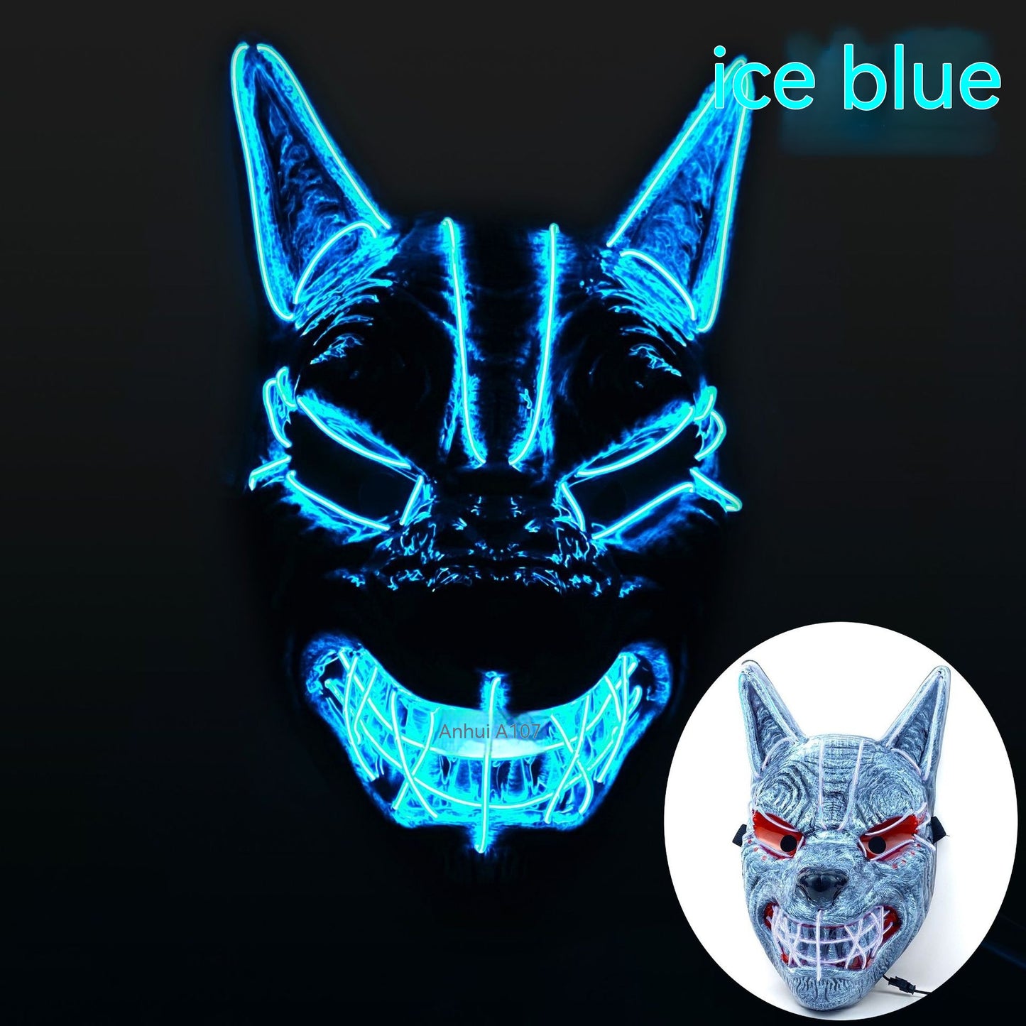 LED Halloween Mask for Costume Cosplay with App