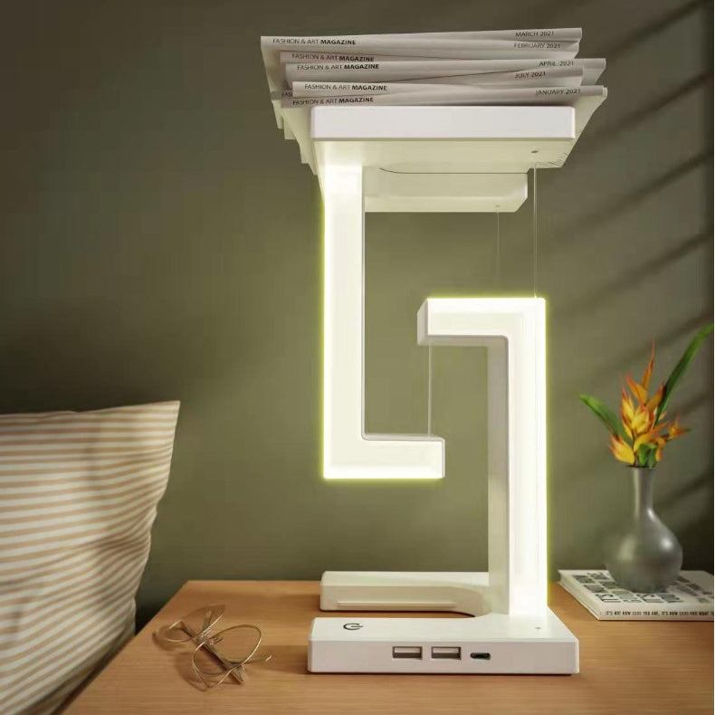 Smartphone Wireless Charging Suspension Table Lamp for Home