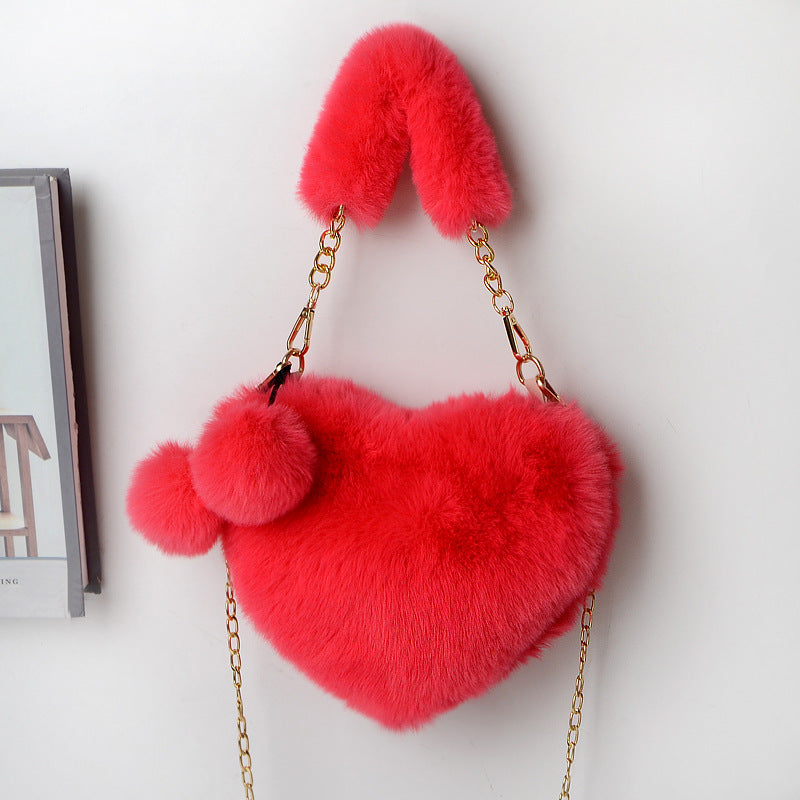 Love in Plush Soft Plush Handbags for Women Valentine Day Party