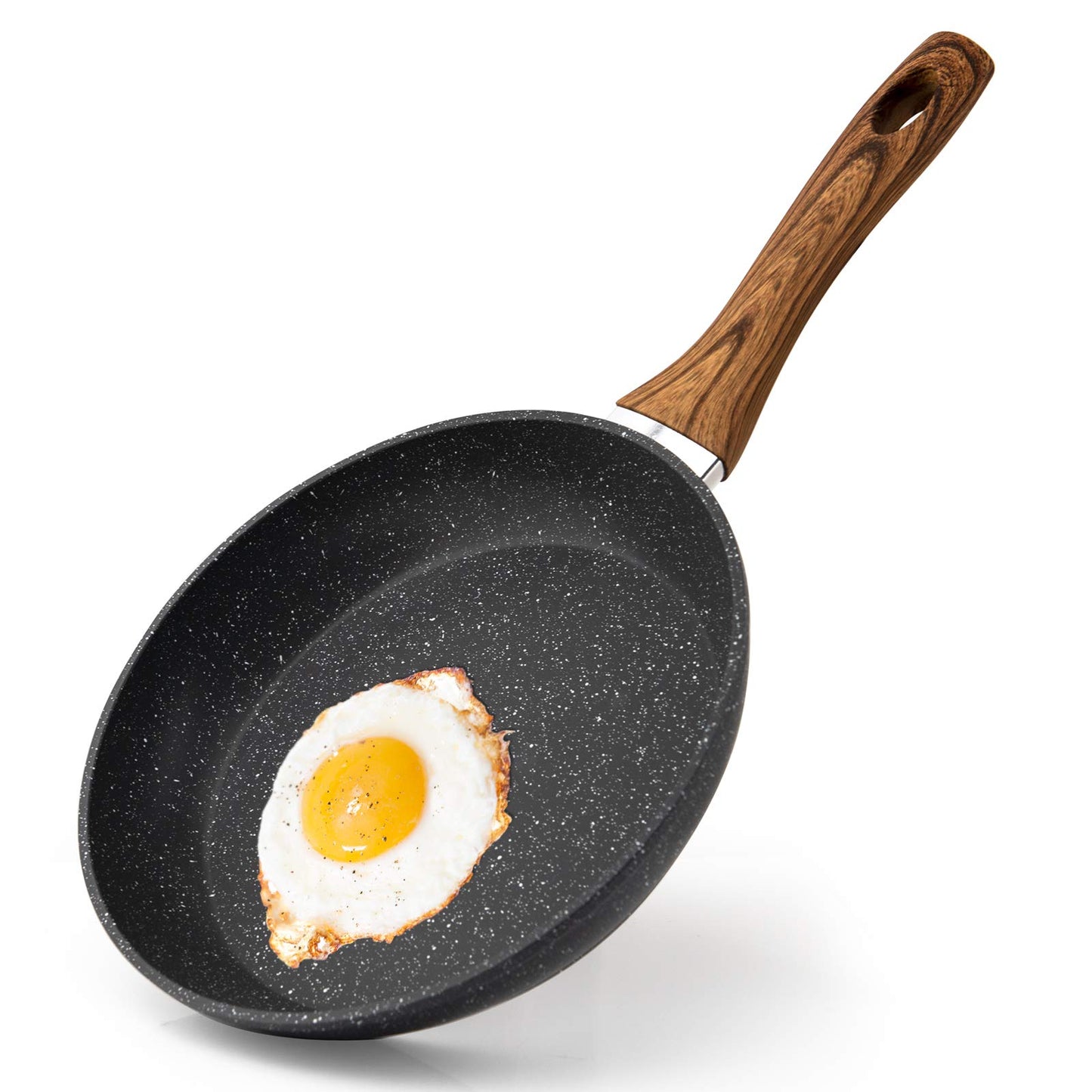 Non-Stick 8-Inch Egg Frying Pan with Induction Capabilities