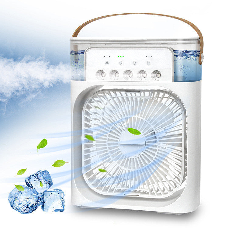 LED Night Light Humidification Fan - Cool, Moist Air Anytime 3-In-1