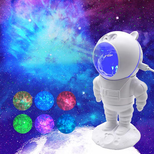 Illuminate Your Universe Astronaut Star Water Wave Projection Lamp