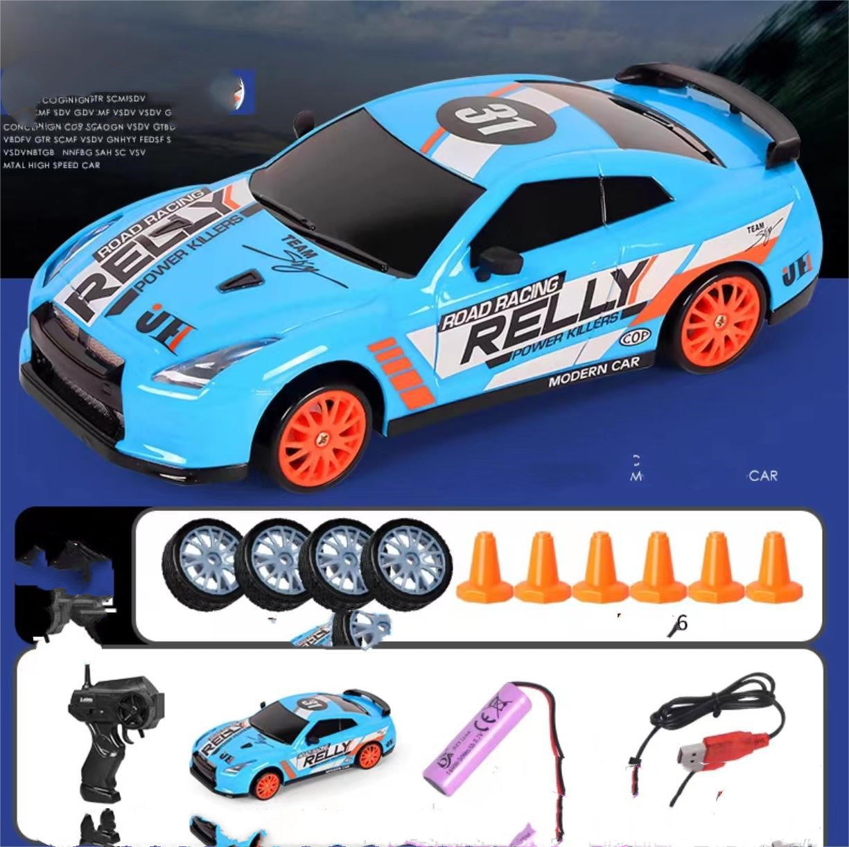 4WD 2.4G RC Drift Car Remote Control GTR AE86 Model Racing Toy for Kids