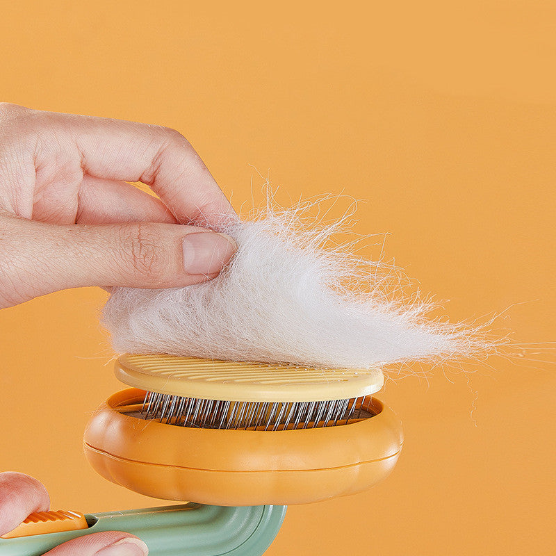 Hot Selling Pet Cat Brush: Self-Cleaning Steel Wire Comb