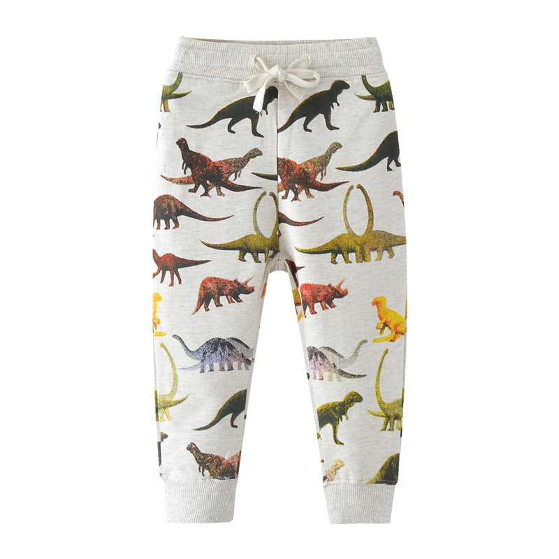 Cozy Crawling Boys Thickened Casual Sweatpants Perfect for Comfortable Playtime