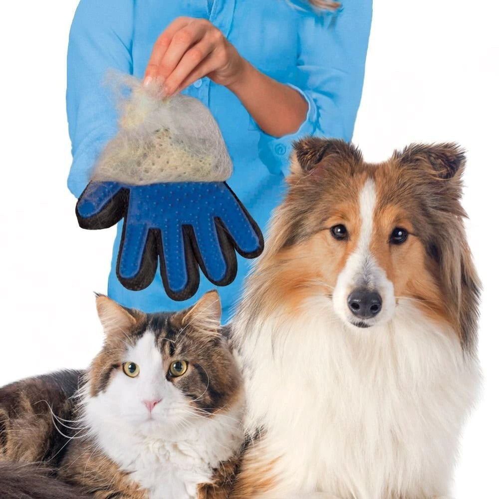 Cat Grooming Glove for Pets De shedding Brush and Massage Glove for Cleaning and Comfort