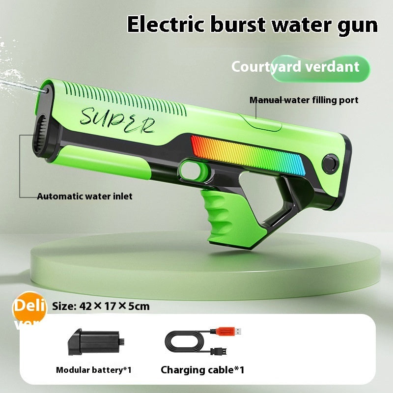 Automatic Feeding Electric Water Gun Exciting Water Toy for Children Playtime Fun