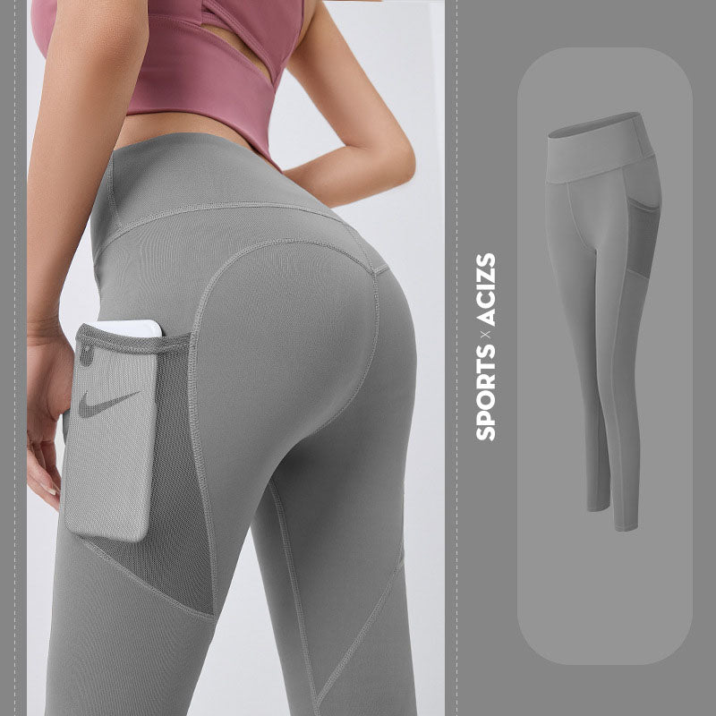 Women's Yoga Pants with Pocket: Tummy Control Leggings for Sports and Fitness