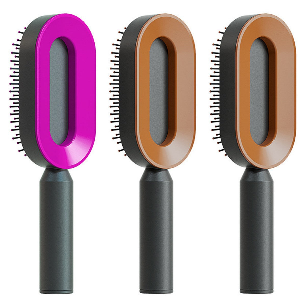 One-key Cleaning Hair Loss Airbag Massage Scalp Comb Anti-Static Hairbrush Self Cleaning Hair Brush For Women