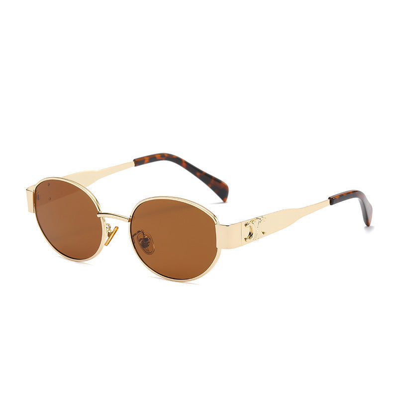 Rock Your Look Punk Style Retro Oval Metal Sunglasses for Timeless Cool and Vintage Vibes