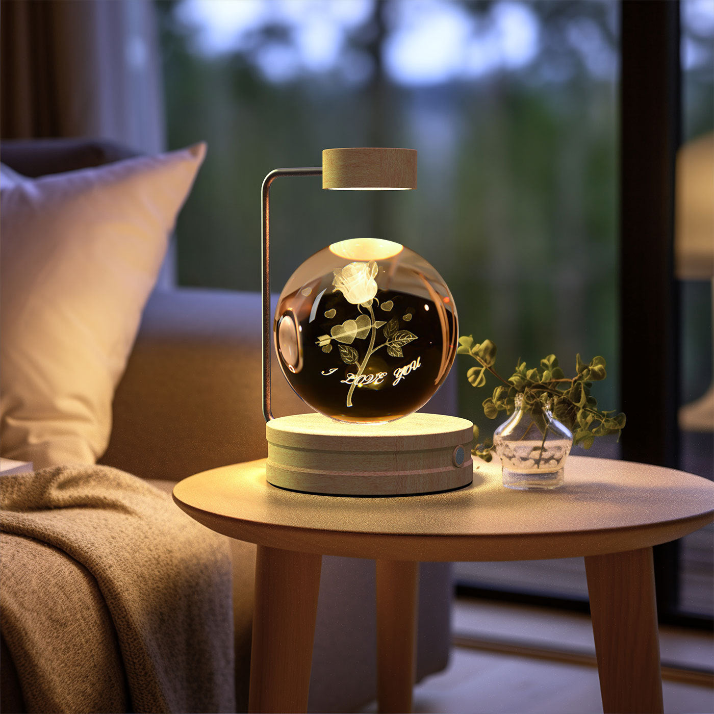 Enchanting Cosmic Dinosaur Crystal Ball Indoor Night Light USB Powered Warm Bedside Lamp Perfect Birthday Gift for a Magical Night