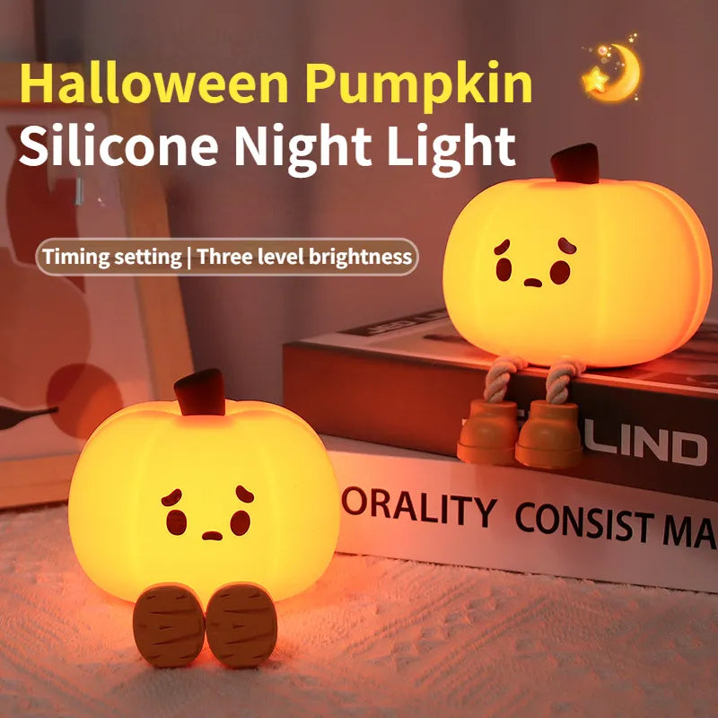 Cute Pear-Shaped Silicone Night Light - Rechargeable and Dimmable