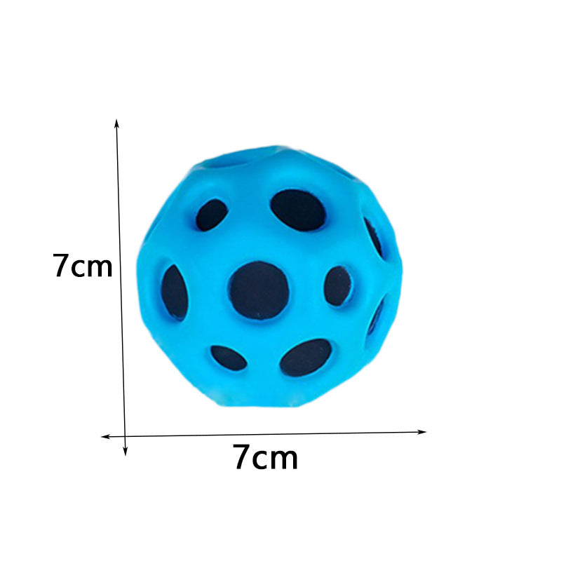 Soft Moon-Shaped Bouncy Ball: Kids Indoor/Outdoor Toy