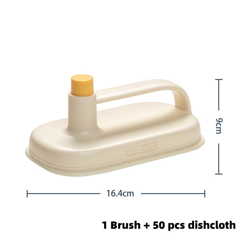 Multi-Purpose Cleaning Brush with Handle: Kitchen and Bathroom Cleaning