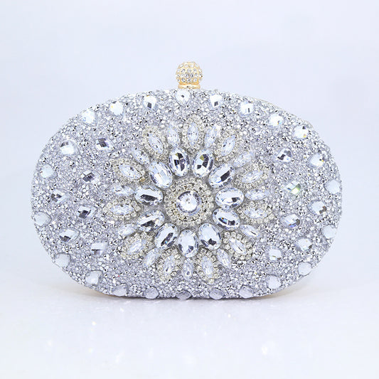 Sunflower Radiance New Diamond Evening Bag for Women Cheongsam Formal Dress