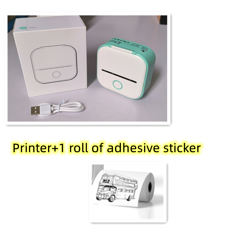 Portable Mini Thermal Printer Portable Mini Thermal Label Printer Home Photo Printer Student Wrong Question