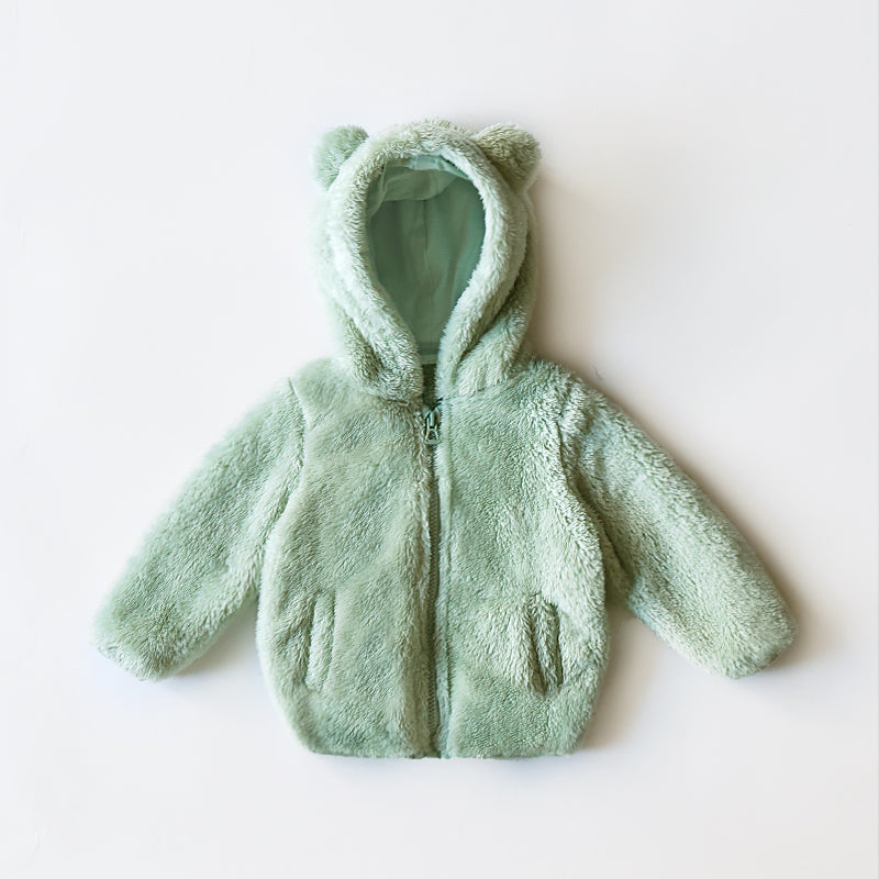 Stay Warm and Stylish Children Fleece Jacket Ideal for Both Girls and Boys to Brave the Autumn Chill