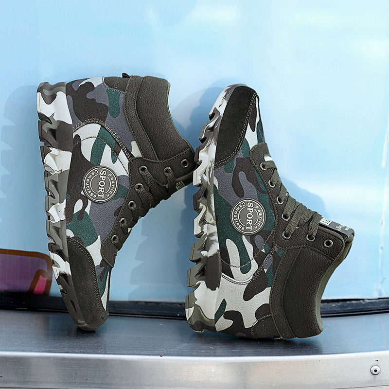 Camo Comfort Women Casual Camouflage Height Increasing Sneakers