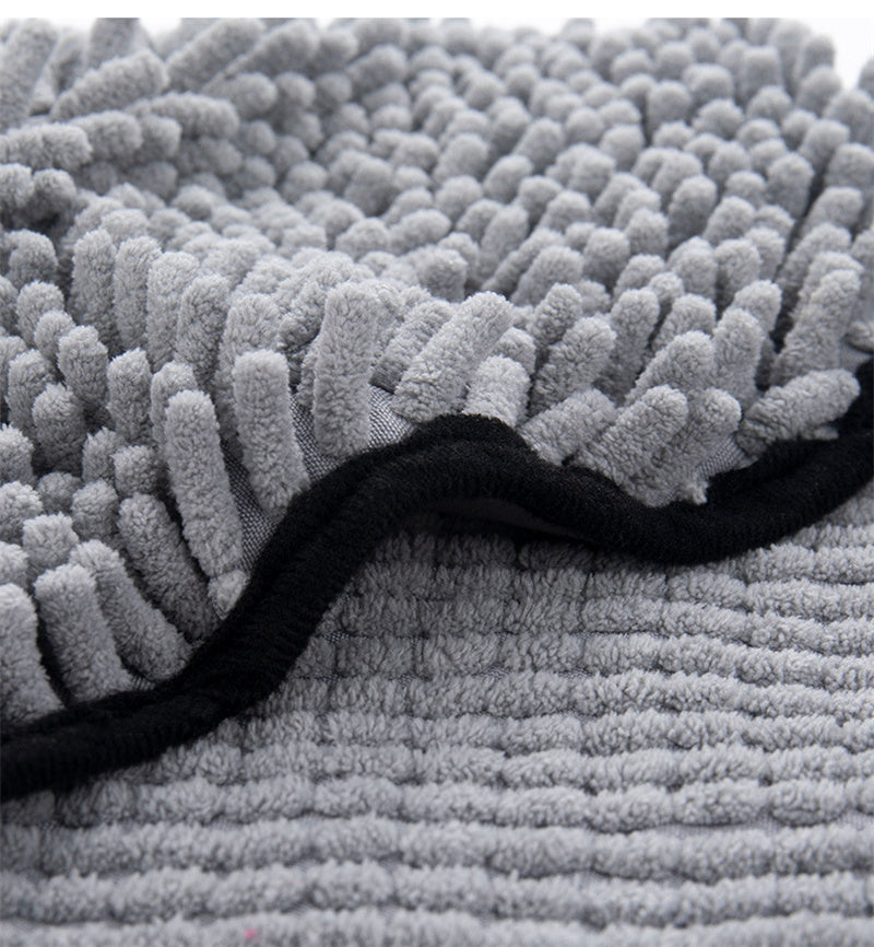 Quick-Drying Microfiber Dog Bathrobe and Towel`