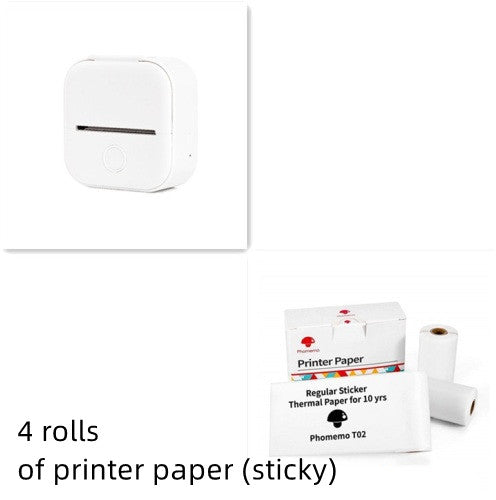 Portable Mini Thermal Printer Portable Mini Thermal Label Printer Home Photo Printer Student Wrong Question